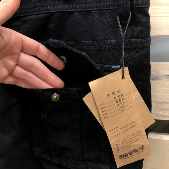 Jeans Wear Men's Cargo Pants SIZE 38 Black - Picture 4 of 7